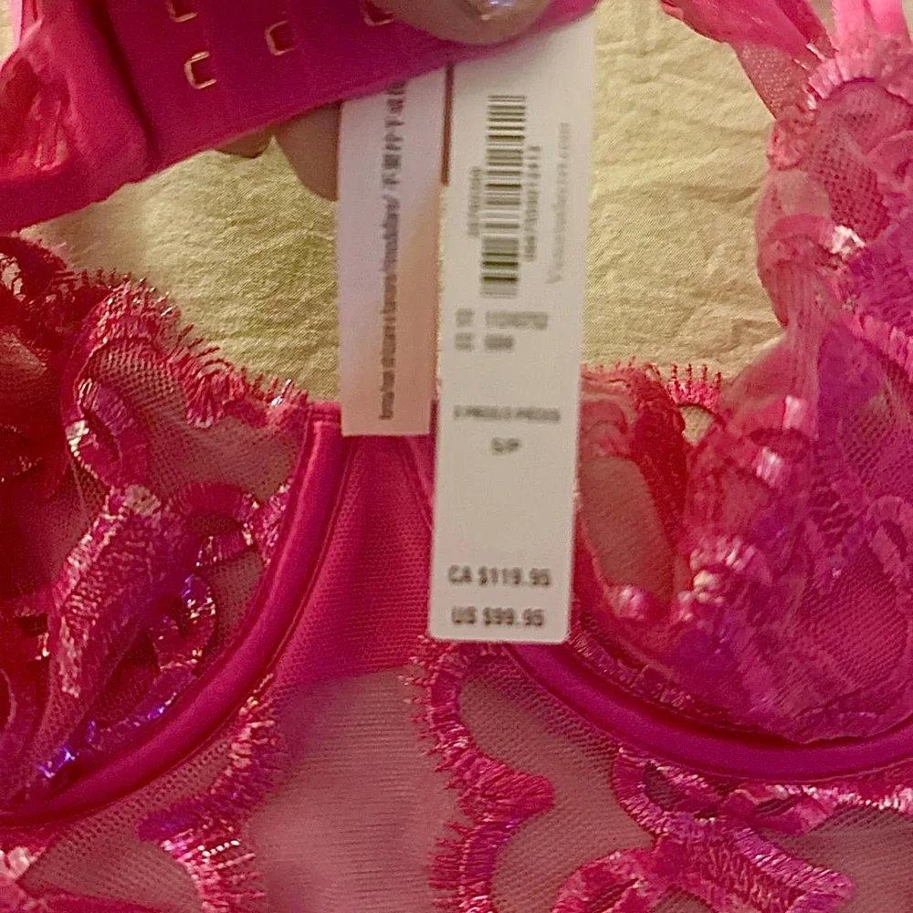 Victoria's Secret Pink Lace Lingerie Set NWT - Picture 4 of 7